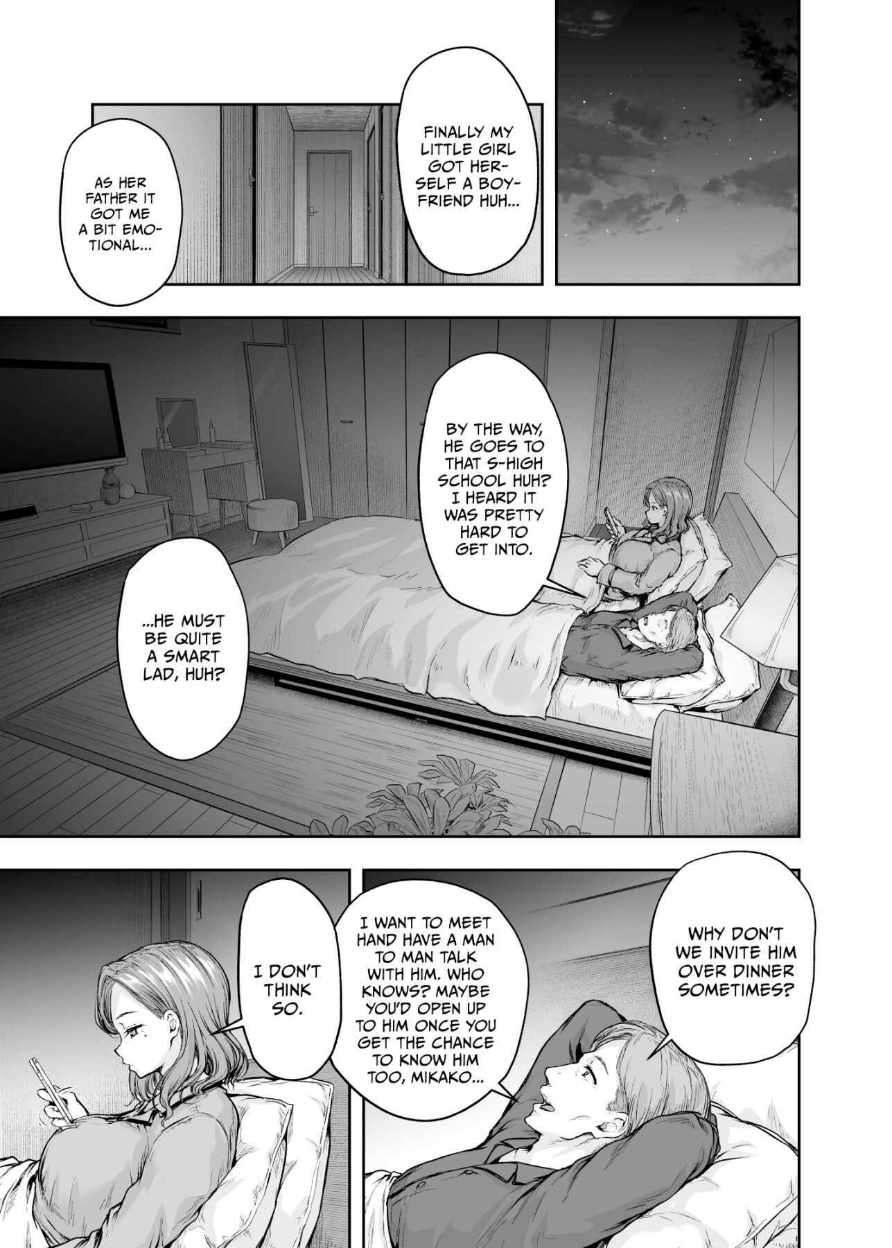 Hentai Manga Comic-Mom's obsessed with her Daughter's Boyfriend 1-Read-20